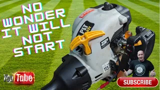 Common mistakes why a Ryobi strimmer has starting and running issues.