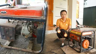 Full Restoration Old Petrol Engine Generator - Mechanical Girl / Nho