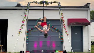 Summer Sunset Aerial Hoop | Dynamic Lyra Routine