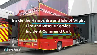 Inside the Hampshire and Isle of Wight Fire and Rescue Service Incident Command Unit