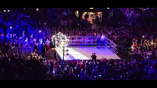 Sami Zayn entrance.  WWE Live in Birmingham UK. 17th April 2024.