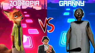 Zootopia Coffin Dance VS Granny Coffin Dance - Tiles Hop EDM Rush! . Mono Plays