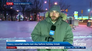 Global News morning show has fun with reporter live on location
