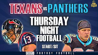 NFL Week 3 Sit/Start Houston Texans Vs Carolina Panthers Fantasy Football Advice