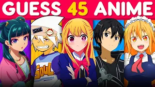 ANIME SCENE QUIZ #2 🍥🎬 Try to Guess 45 Anime 🔥 Anime Quiz!