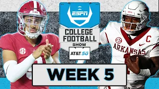 Reacting to No. 2 Alabama vs. No. 20 Arkansas + Week 5 Highlights | The College Football Show