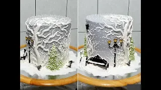 Торт ЗИМНИЙ- НОВОГОДНИЙ от SWEET BEAUTY СЛАДКАЯ КРАСОТА,  NEW YEAR CAKE DECORATION