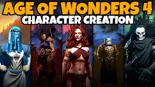 Age of Wonders 4 Character Creation (All Races,  Male & Female Ruler Customization, Realms, More!)