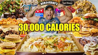 THE ULTIMATE 30,000 CALORIE IN 30 HOURS CHALLENGE MOVIE!