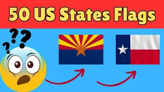 Guess the US State Flag | 50 US States Flag Quiz