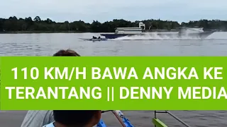 AMAZING TOP SPEED 110 KM/H, Traditional Drag Boat || DENNY MEDIA