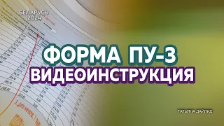 КАК ЗАПОЛНИТЬ ФОРМУ ПУ-3 (ВИДЕОИНСТРУКЦИЯ)