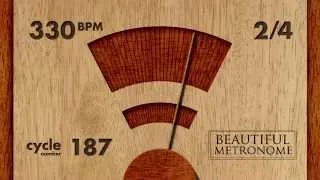 330 BPM 2/4 Wood Metronome HD