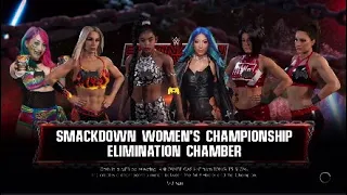 WWE 2K22: 6 Woman Elimination Chamber - Smackdown Woman’s Championship - Universe Mode