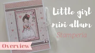 Stamperia mini album "Little Girl"|Overview|Marina Manioti