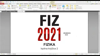 Matura 2021 - Fizika (jesenski, IK2)