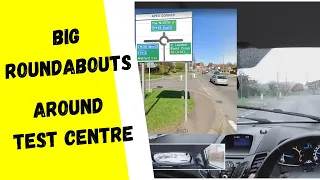 Large Roundabouts Lesson UK: Filmed around test centre.