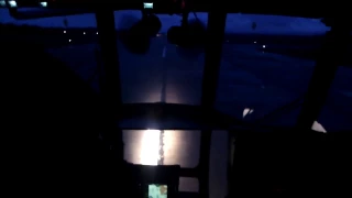 Ми-8 заход на посадку ночью||Mi-8 night NDB approach