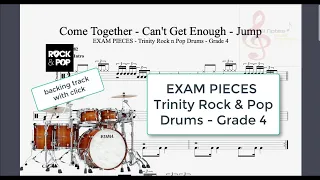 EXAM PIECES - Trinity Rock and Pop Drums - Grade 4 - BACKING TRACK WITH CLICK