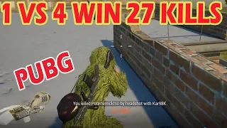 PUBG MOBILE | 27 KILLS WIN | 1 MAN SQUAD | 27 Kills Solo VS Squad