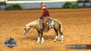 Chex N Snap ridden by Sean Johnson  - 2015 NRHA Futurity (Open Futurity First Go - Sec. 3)