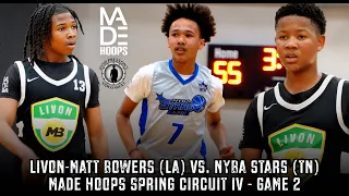 LivOn-Matt Bowers 2028 vs. NYBA Stars || Darius Kieffer Shows Out in MADE Hoops Spring Circuit IV! 🏀