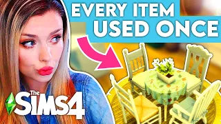 I Can Only Use Each Item Once??? Sims 4 House Building Challenge