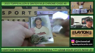 2022 Topps Allen & Ginter Chrome Baseball Hobby 12 Box FULL CASE Break #8