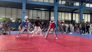 Taekwondo Sparring (Jack Soledad@9yo Blue VS Red @11yo)