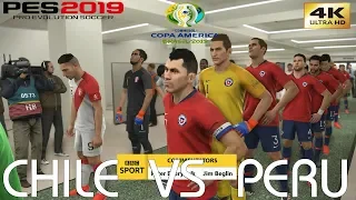 PES 2019 (PC) Chile vs Peru | COPA AMERICA SEMI FINAL | 03/07/2019 | 4K 60FPS