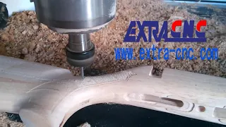 how to use a 4 axis cnc router make wood gun handle