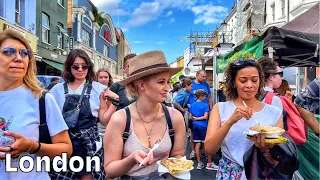 London Walk In Notting Hill Gate | Portobello Road Market by Notting Hill Carnival | London 4k HDR