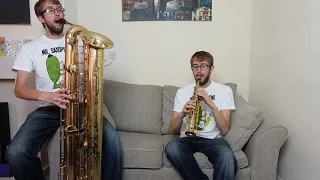 Tubax (contrabass) and Sopranino Saxophone Duet