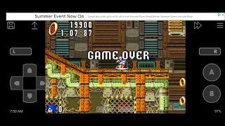 Sonic Advance (GBA) Game Over