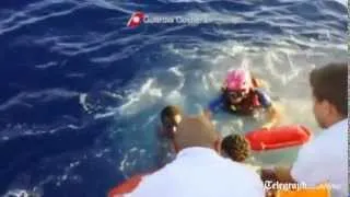 Rescue of Lampedusa migrants caught on camera