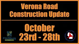 Verona Road Construction Update 10 23 17