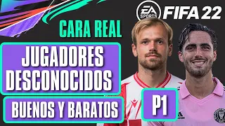 JUGADORES DESCONOCIDOS PERO RECOMENDADOS  FIFA 22 CON CARA REAL /parte 1/ MODO CARRERA