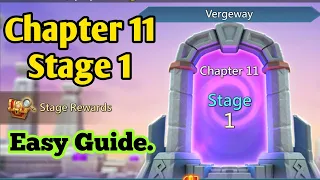 LORDS MOBILE VERGEWAY CHAPTER 11 STAGE 1 | Lords Mobile Vergeway | Lords Mobile Gameplay