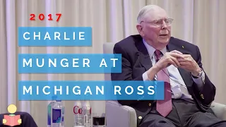 Charlie Munger Speaks at Michigan Ross - The Ross School of Business [Charlie is 93...]