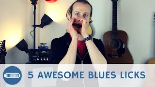 5 Awesome Intermediate Blues Harmonica Licks on C harmonica