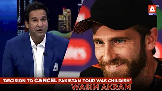 'Decision to cancel Pakistan tour was childish' Wasim Akram