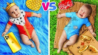 Fui Trocado Com Um Bebê Bilionário Na Maternidade! Família Rica vs Família Pobre por RATATA COOL