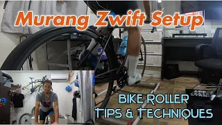 ZWIFT on a budget, using SPEED SENSOR AND BIKE ROLLERS | Tips how to ride on rollers