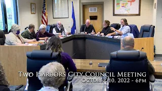 Two Harbors City Council Meeting - October 10, 2022