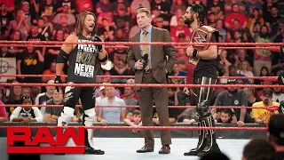 Mr. McMahon forces Seth Rollins and AJ Styles to team up: Raw, May 6, 2019