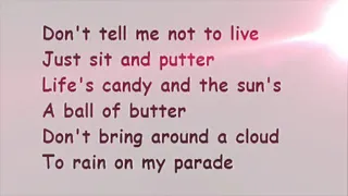 Funny Girl - Don’t Rain On My Parade (MALE KARAOKE) 0003