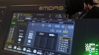 tutorial  consola Midas M32 mezcla show vivo LA RAZA QUE NO SE VE PEREIRA