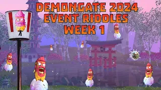 Demongate 2024 Riddles Week 1 + My Top Tips for the Portal - Knighthood