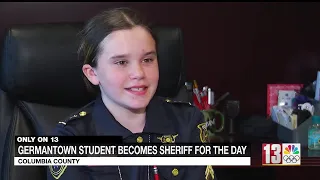 Germantown student becomes sheriff for the day