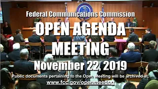 Open Commission Meeting - November 2019